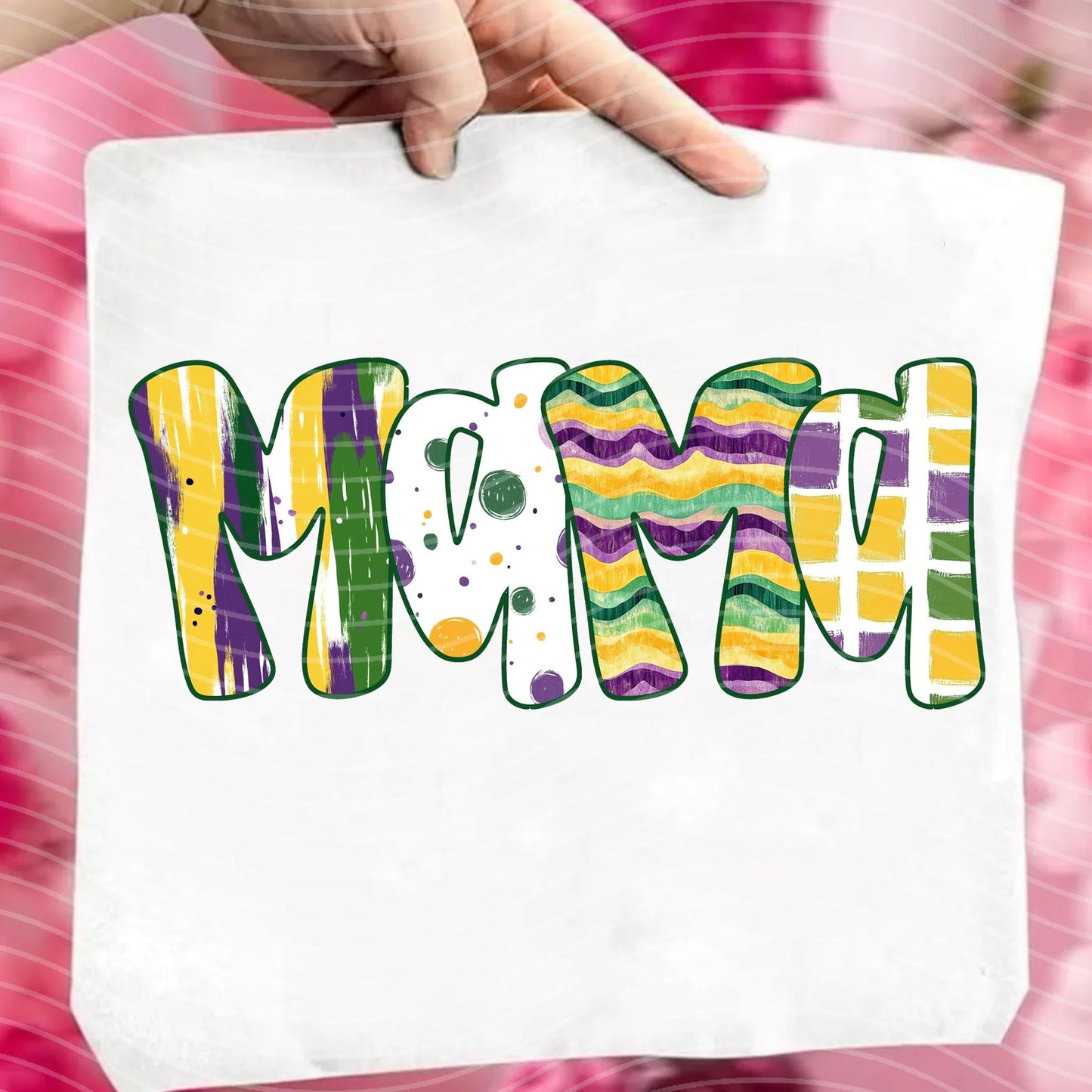 Mama Mardi Gras Name Graphic Tee
