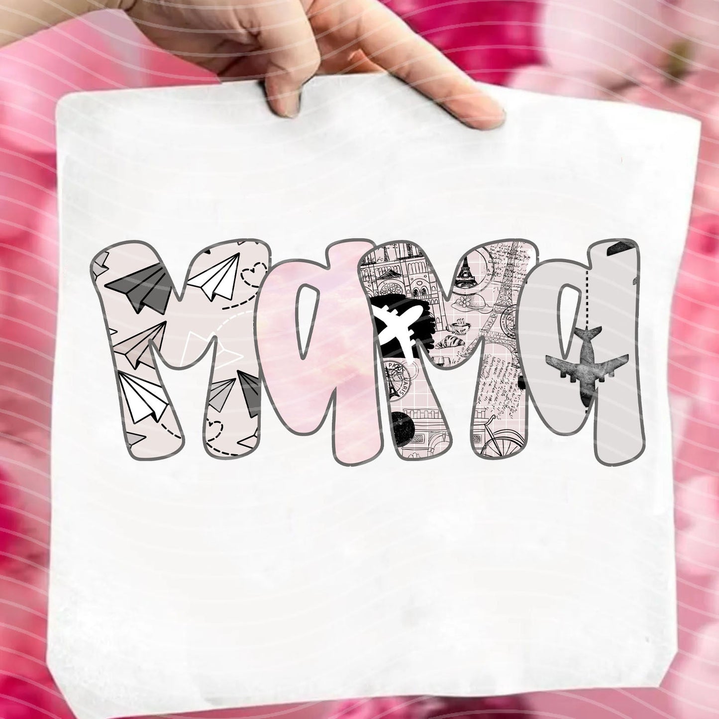 Mama Wanderlust Name Graphic Tee