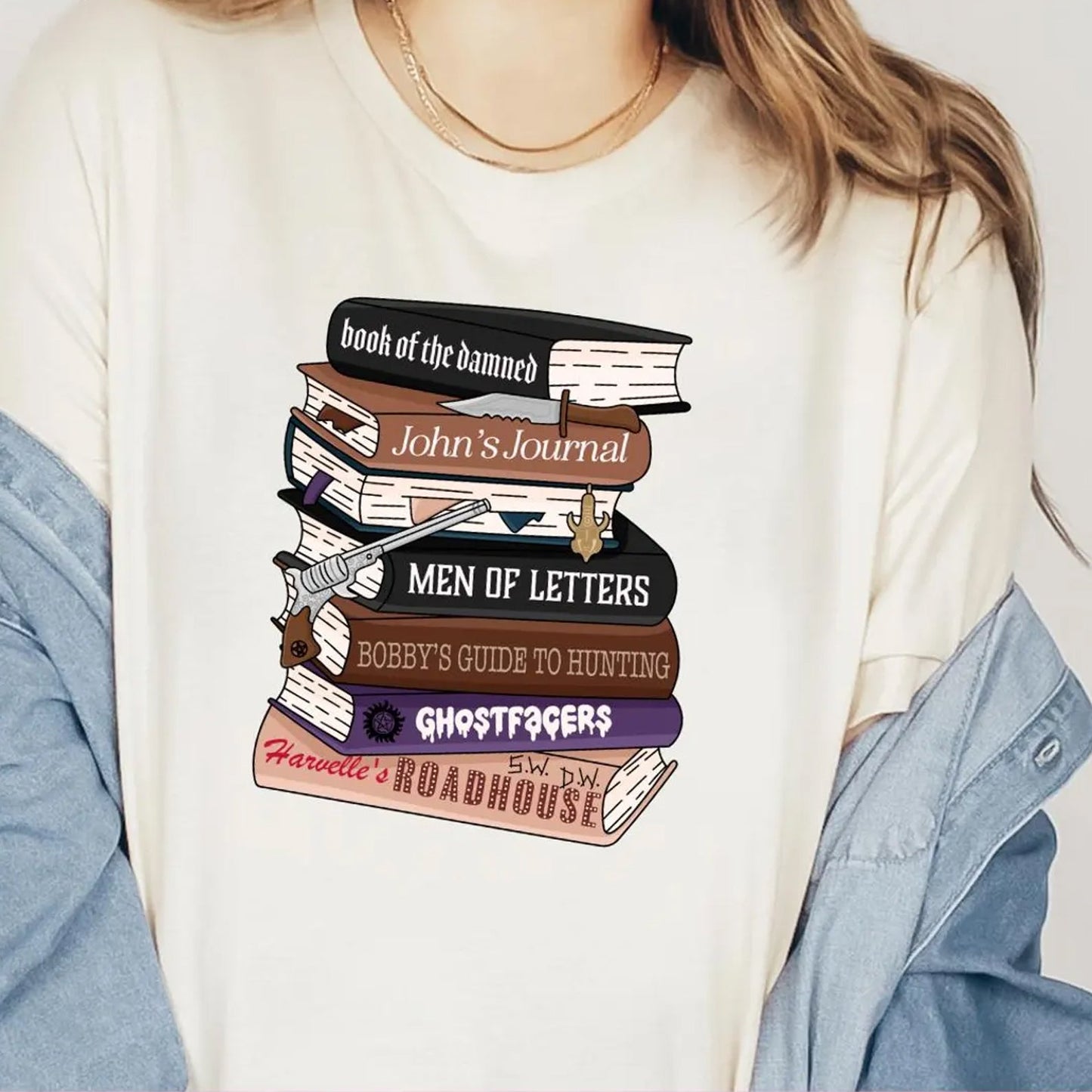 Supernatural Books Graphic Tee