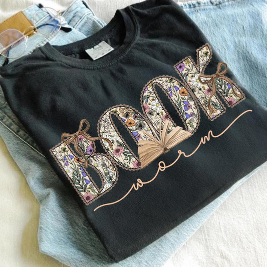 Book Worm Graphic Tee