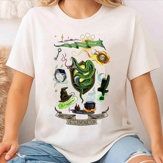 Slytherin Collage Graphic Tee