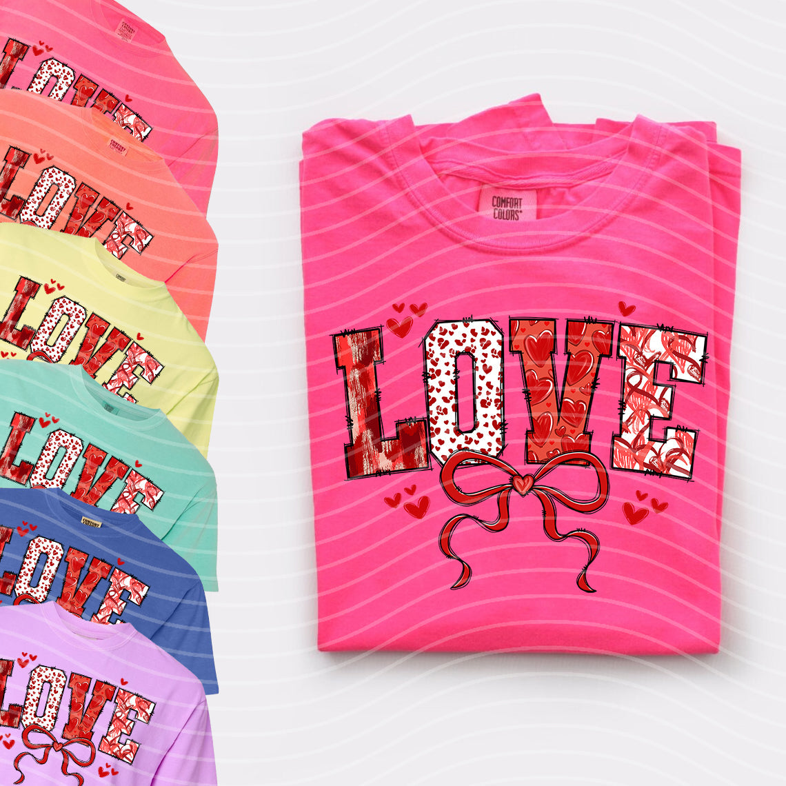 Love Pattern Graphic Tee