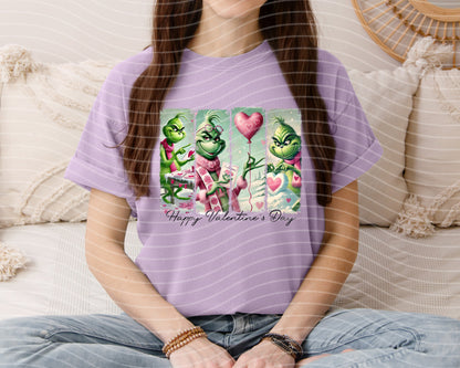 Mean One Happy Valentine's Day Graphic Tee