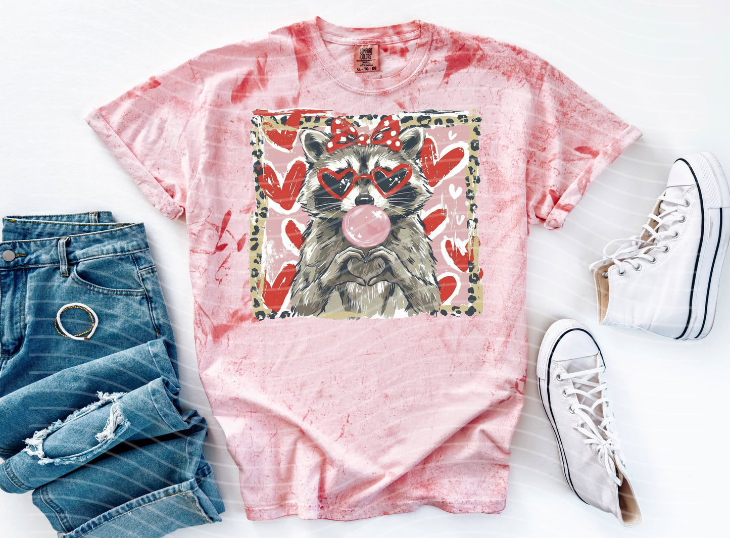 Leopard Raccoon Graphic Tee