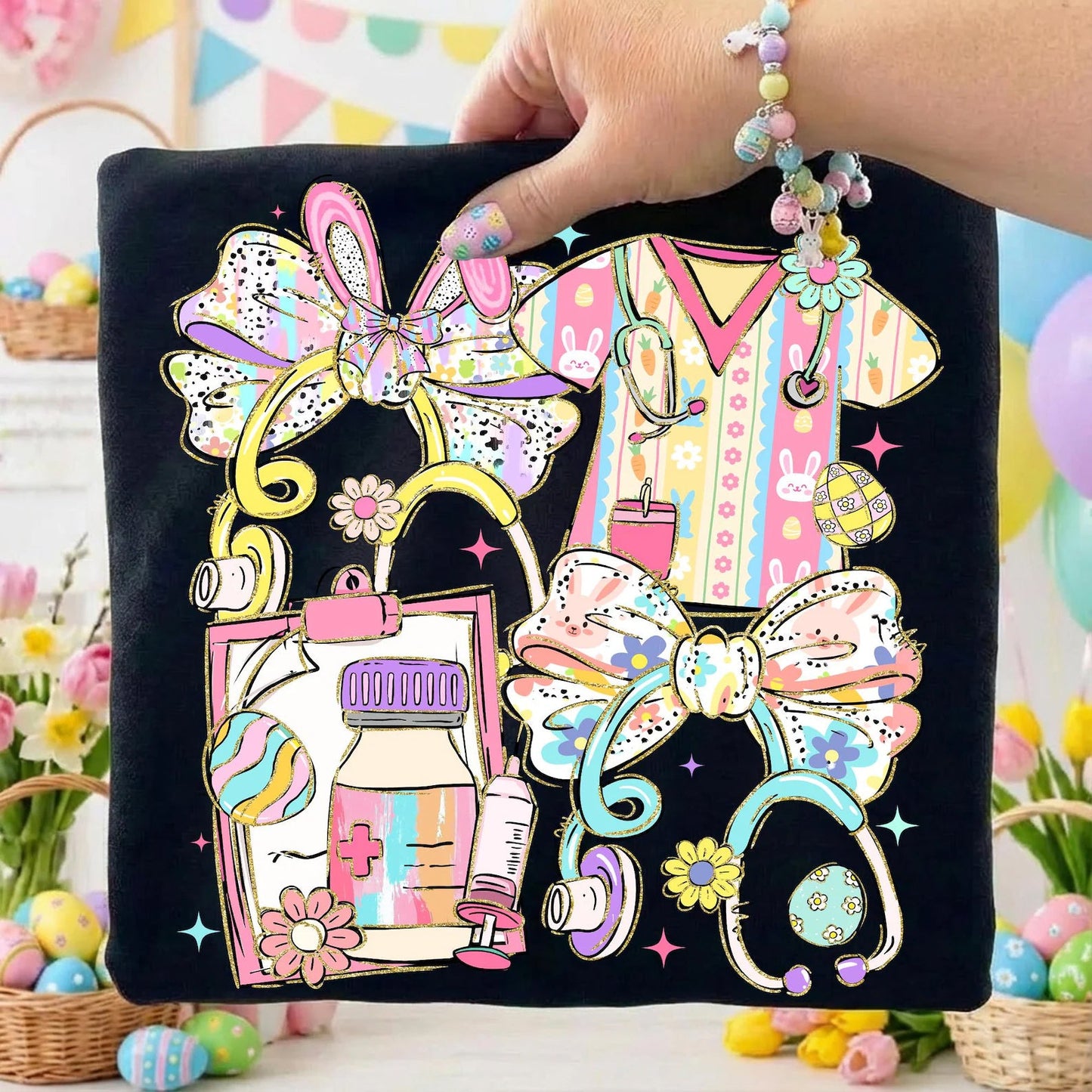 Easter Nurse Graphic Tee