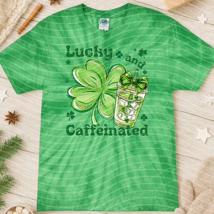 Lucky and Caffeinated Graphic Tee