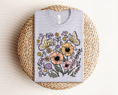 Spring Floral Graphic Tee