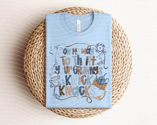 On My Way to Thrift Your Granny's Knick Knacks Graphic Tee