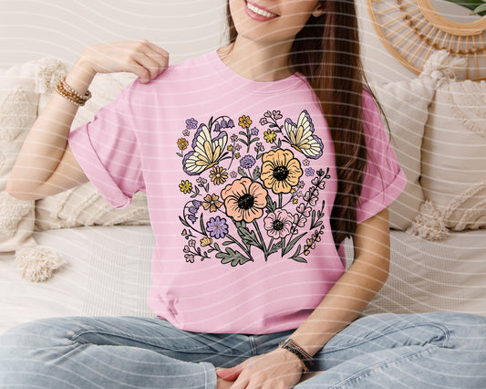 Spring Floral Graphic Tee