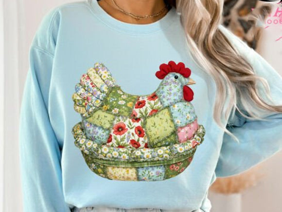 Patchwork Hen Graphic Tee