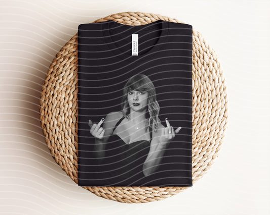Black and White TS Graphic Tee