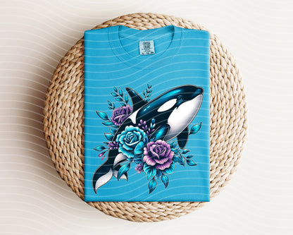 Floral Orca Graphic Tee