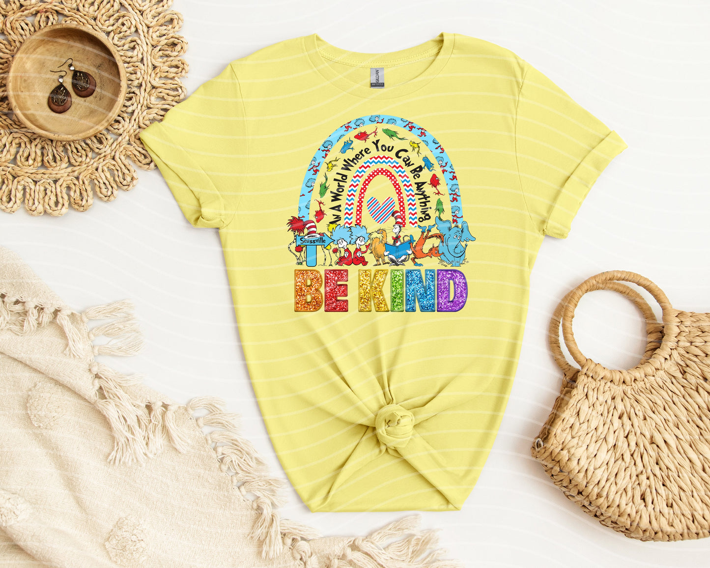 In a World Where You Can Be Anything Be Kind Graphic Tee