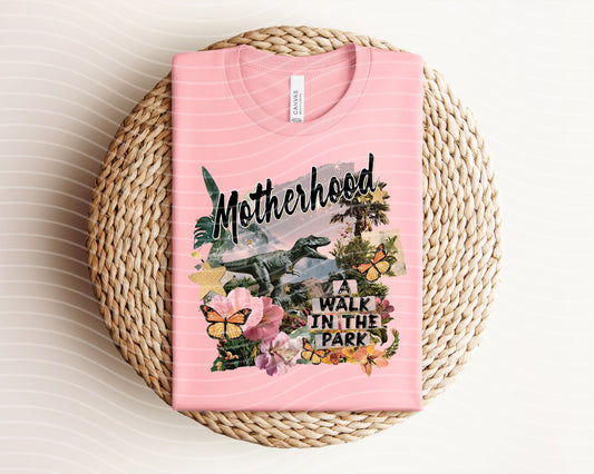 Motherhood a Walk in the Park Graphic Tee