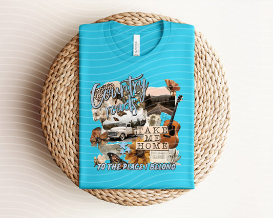 Country Roads Take Me Home Graphic Tee