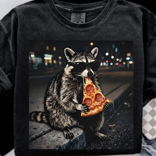 Raccoon Pizza Graphic Tee