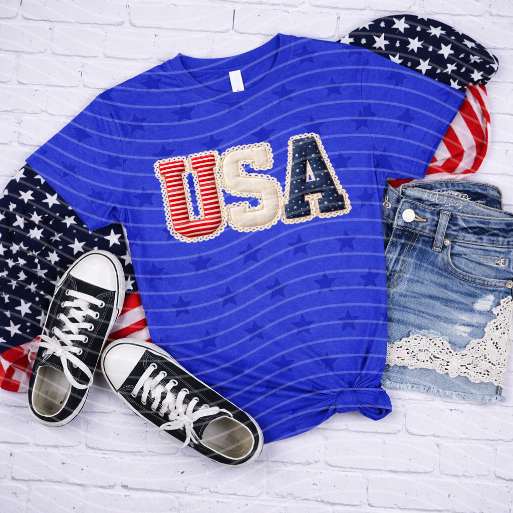Quilted USA Graphic Tee