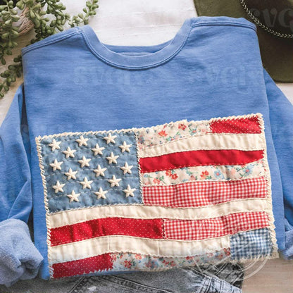 Patchwork Flag Graphic Tee