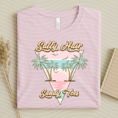Salty Hair Sandy Toes Graphic Tee