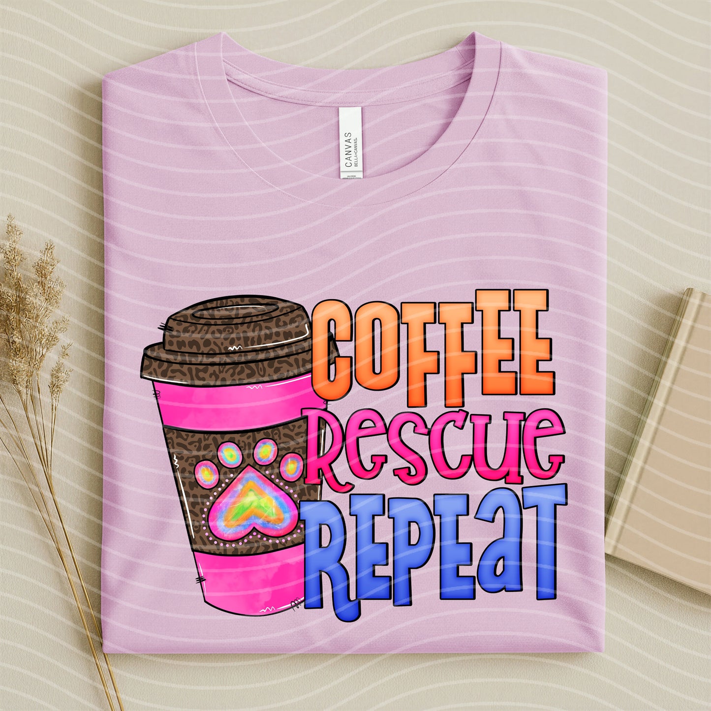 Coffee Rescue Repeat Graphic Tee