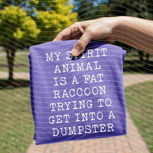 My Spirit Animal is a Fat Raccoon Graphic Tee