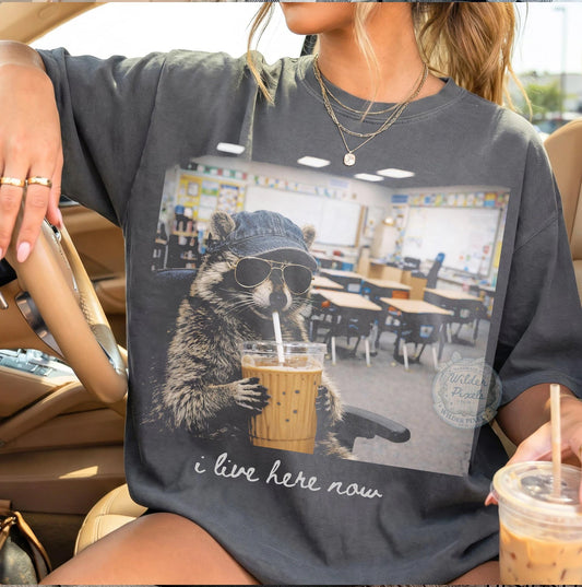 I Live Here Now School Graphic Tee