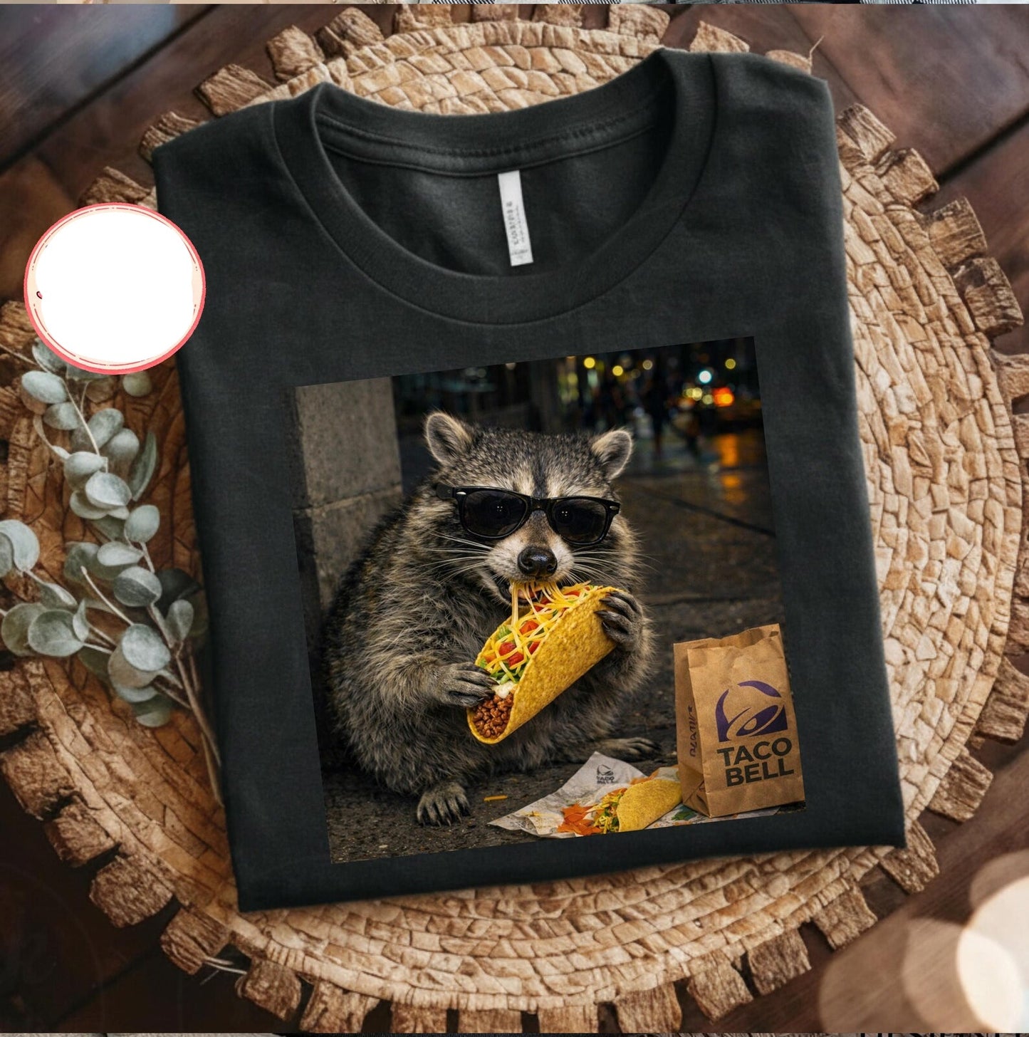 Taco Raccoon Graphic Tee