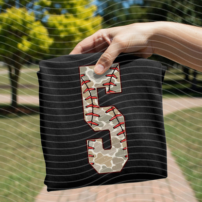 Camo Baseball Numbers Graphic Tee
