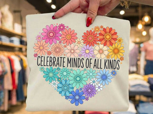 Celebrate Minds of All Kinds Graphic Tee