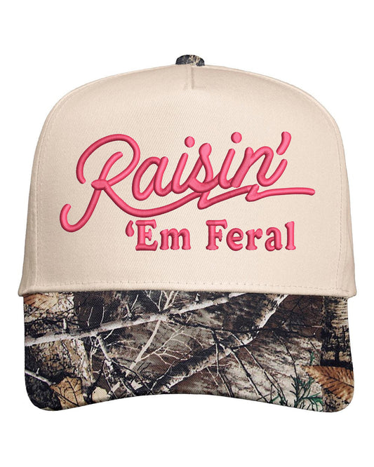 Raisin Em Feral Embroidered Cap