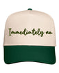 Immediately No Embroidered Cap