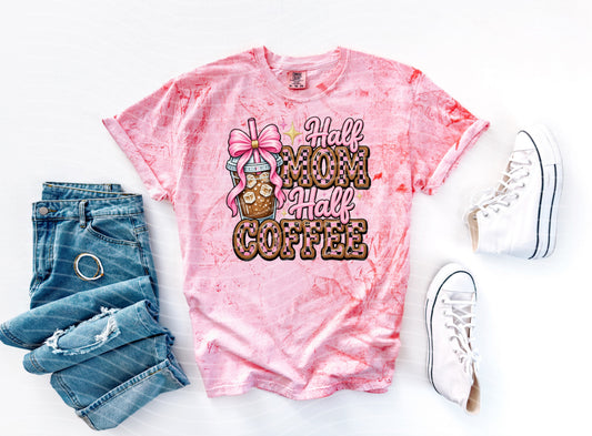 Half Mom Half Coffee Graphic Tee