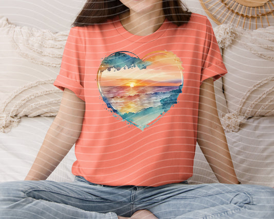 Beach Heart Graphic Tee