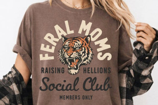 Feral Moms Social Club Graphic Tee