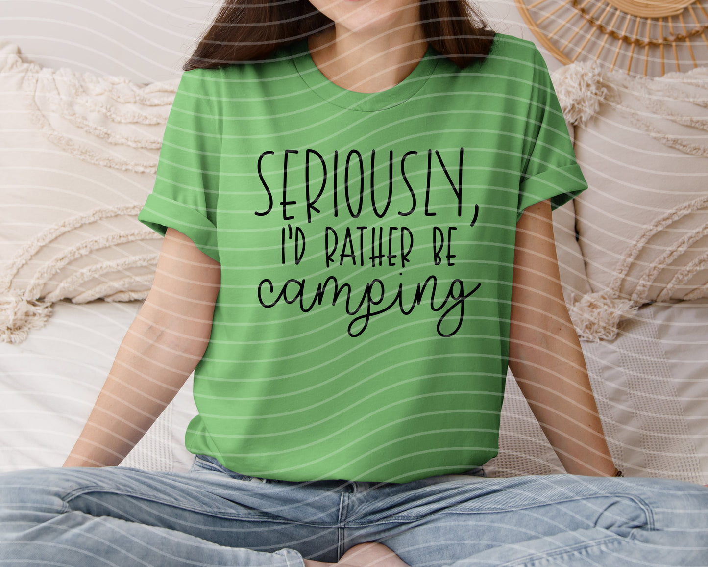 Seriously I'd Rather Be Camping Graphic Tee
