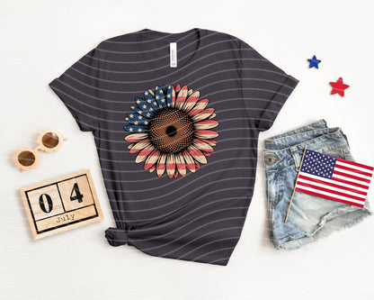 Flag Sunflower Graphic Tee