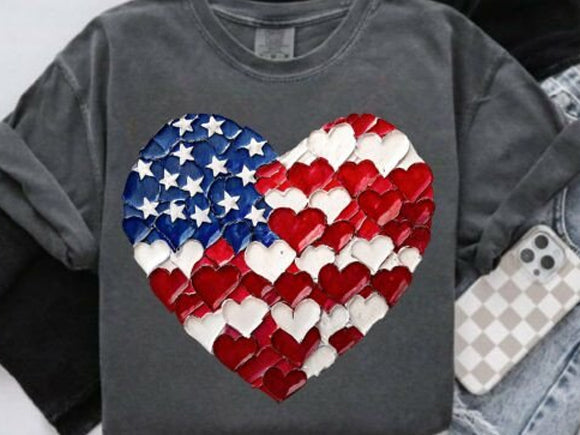 Painted Hearts Graphic Tee