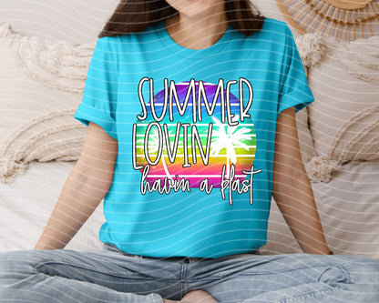 Summer Lovin Havin in a Blast Graphic Tee