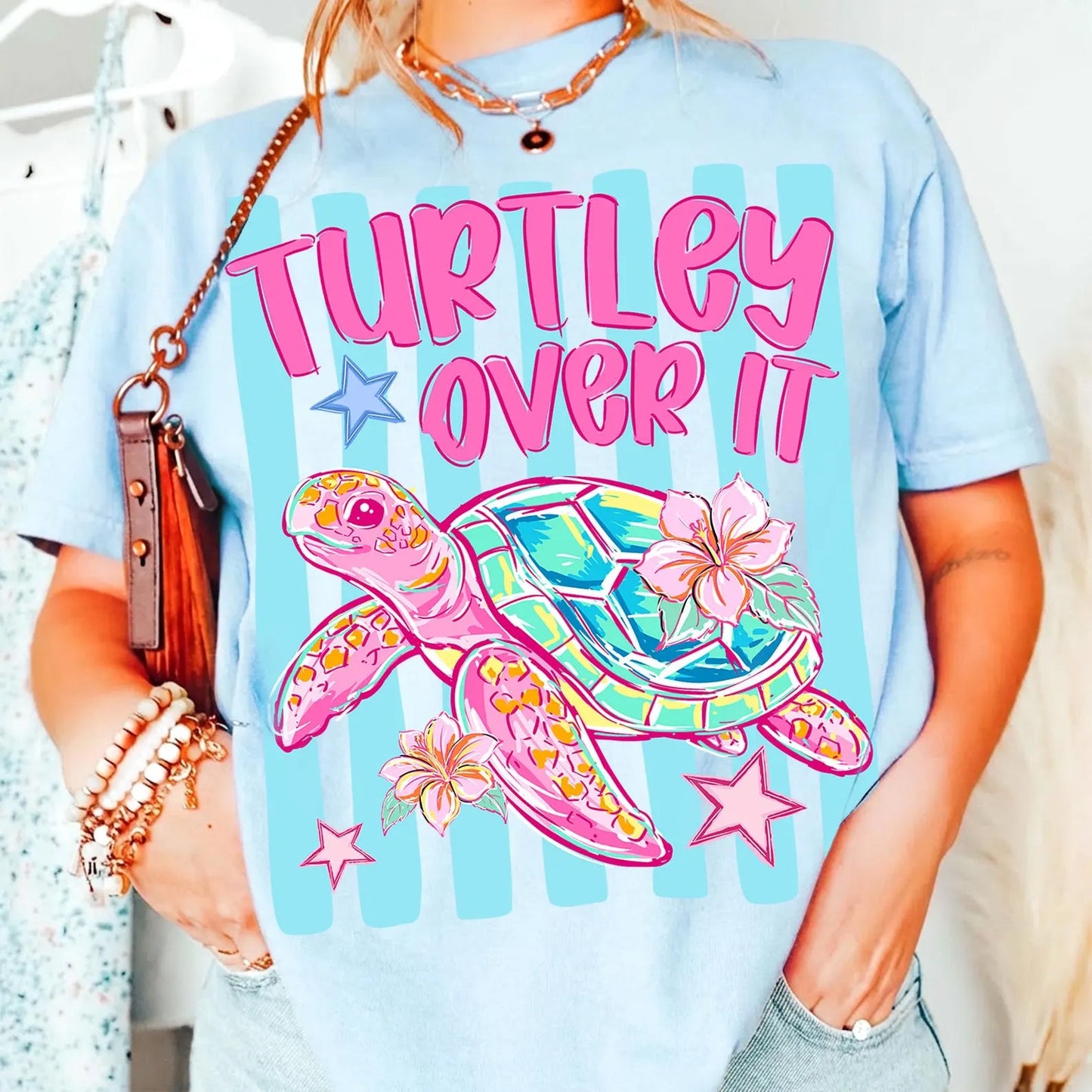 Turtley Over It Graphic Tee