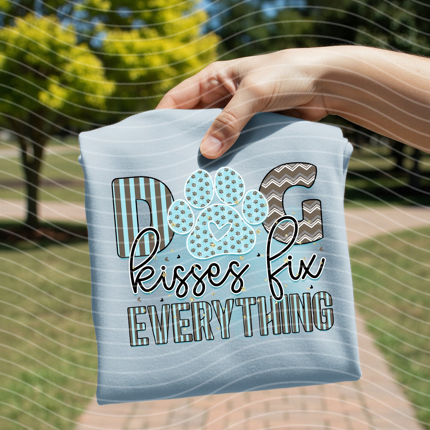 Dog Kisses Fix Everything Graphic Tee