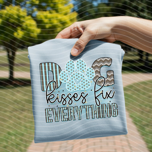 Dog Kisses Fix Everything Graphic Tee