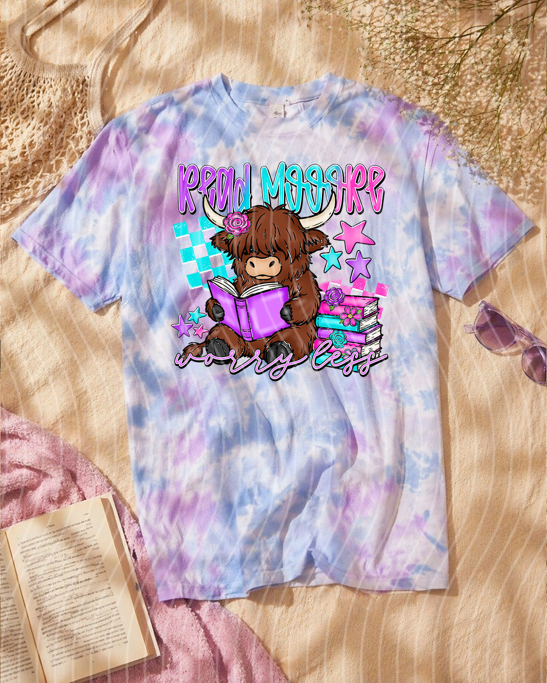 Read Mooore Worry Less Graphic Tee