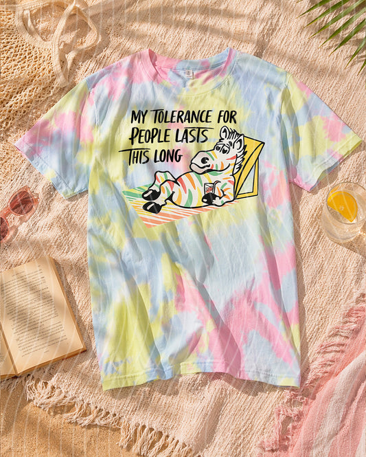 My Tolerance for People Lasts This Long Graphic Tee