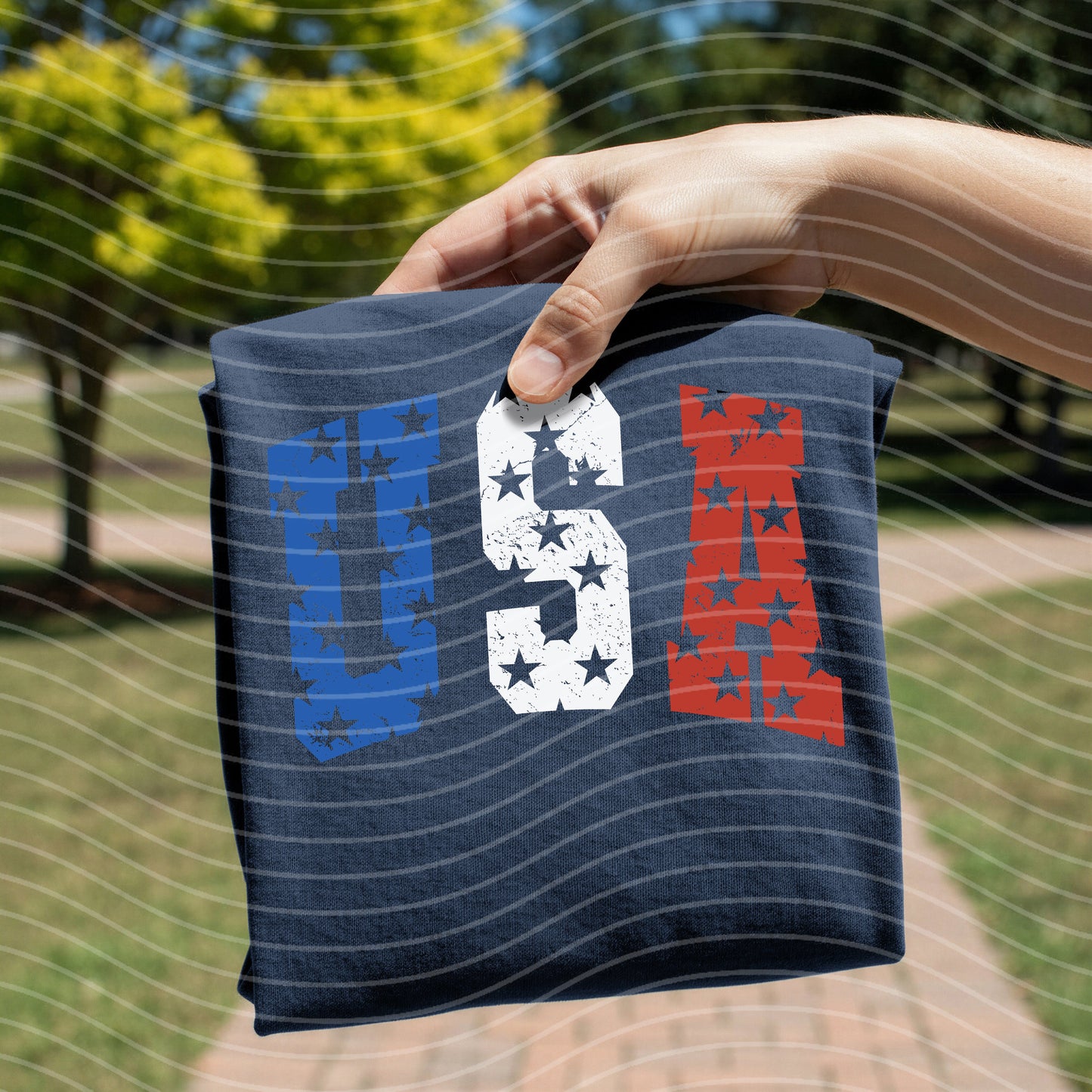 USA Stars Graphic Tee