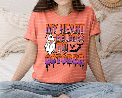 My Heart Belongs to October Graphic Tee