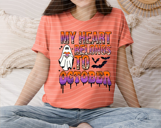 My Heart Belongs to October Graphic Tee