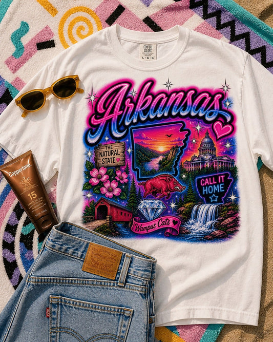 Arkansas Airbrush Graphic Tee