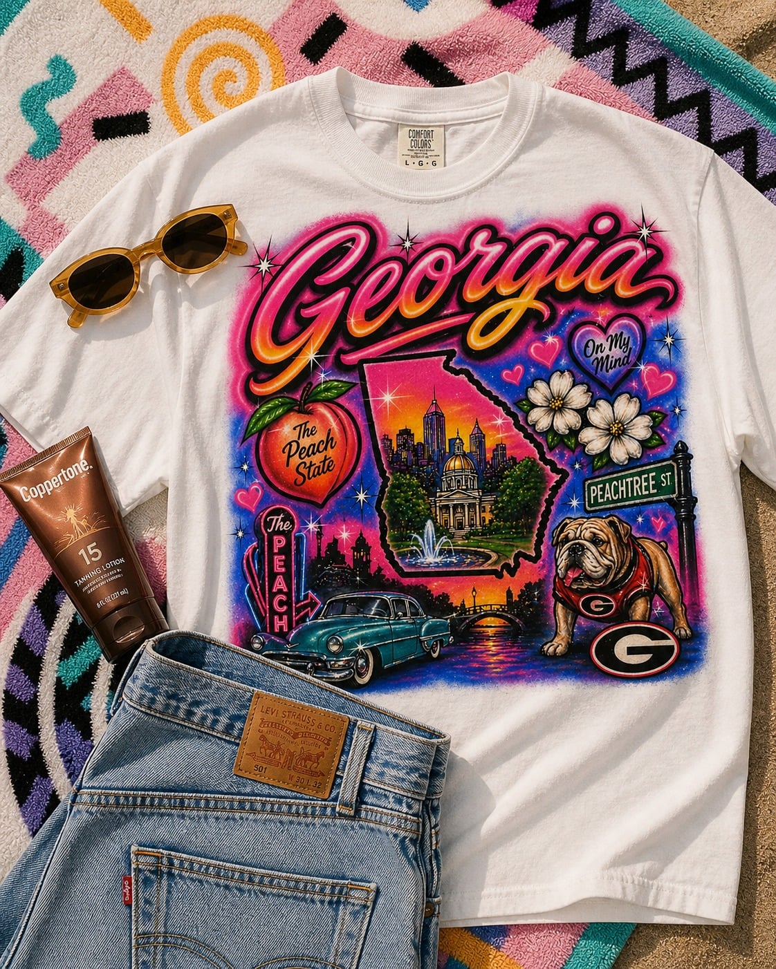 Georgia Airbrush Graphic Tee