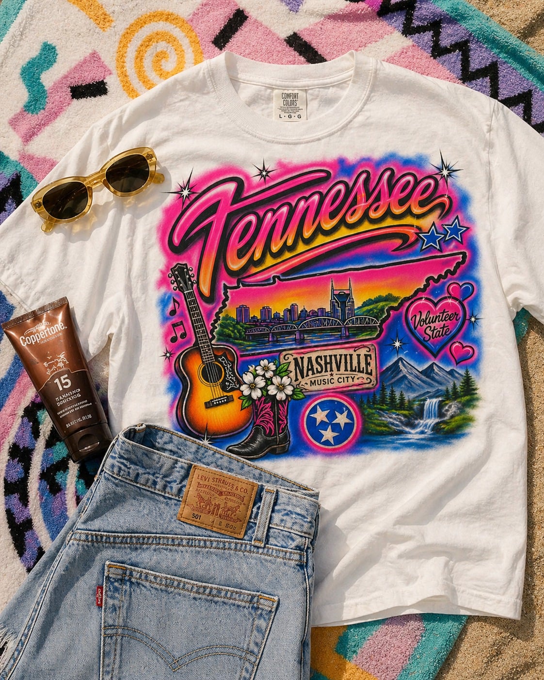 Tennessee Airbrush Graphic Tee