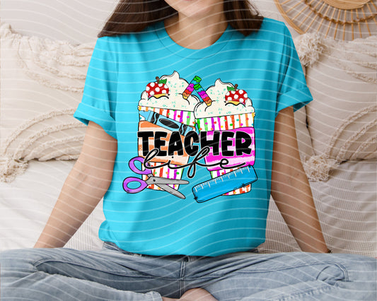Teacher Life Graphic Tee